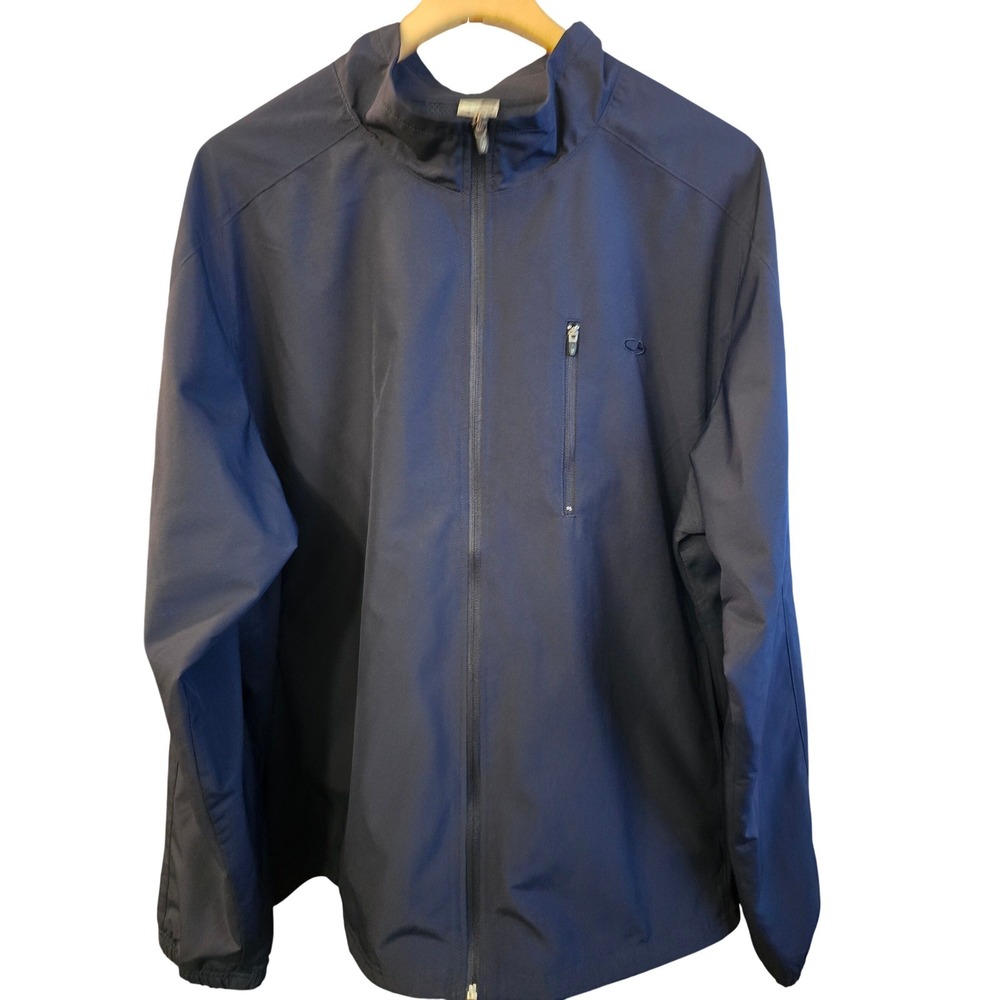 C9 by Champion Mens Navy Blue Full Zip Windbreaker Jacket XXL V9153-AY6